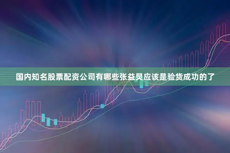 国内知名股票配资公司有哪些张益炅应该是验货成功的了